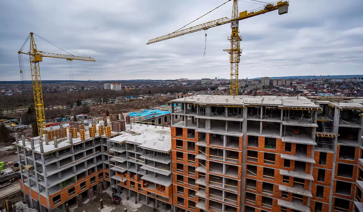 Стан будівництва житлового району Manhattan UP на 30.01.2023