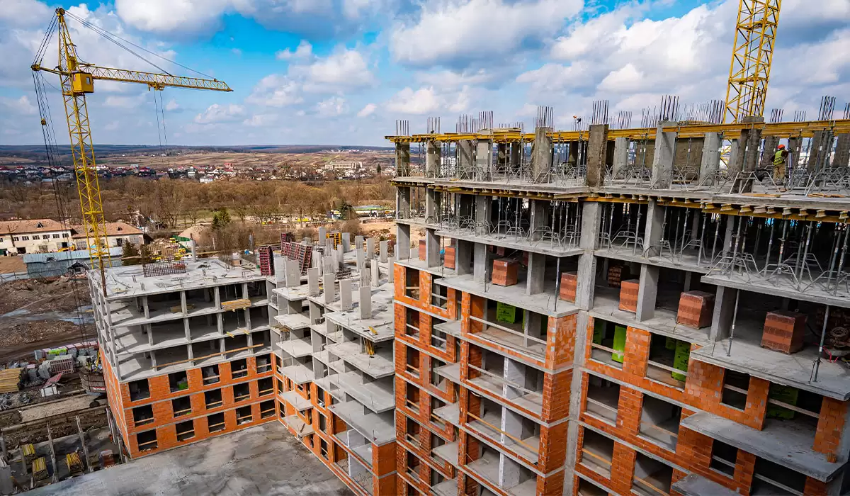 Стан будівництва житлового району Manhattan UP на 22.03.2023