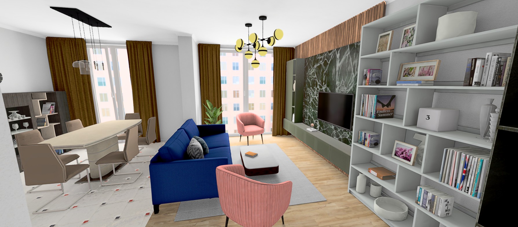 3К квартира 95 м2, секція А4