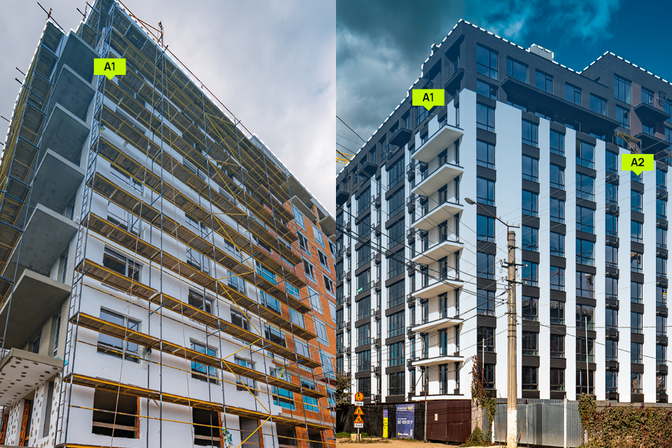 Динаміка будівництва житлового району «Manhattan UP»: березень – жовтень 2023