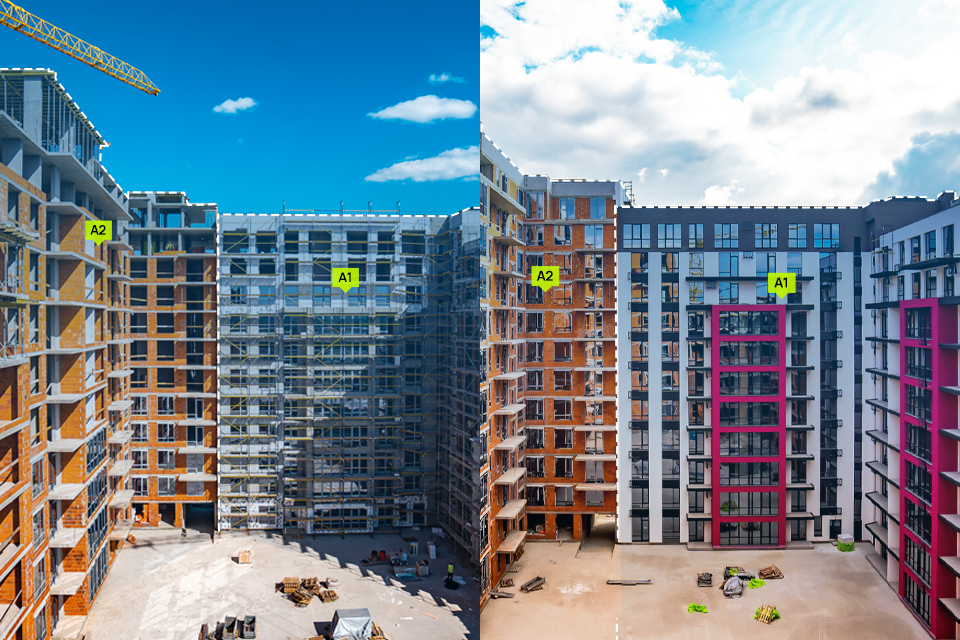 Динаміка будівництва житлового району «Manhattan UP»: травень – листопад 2023