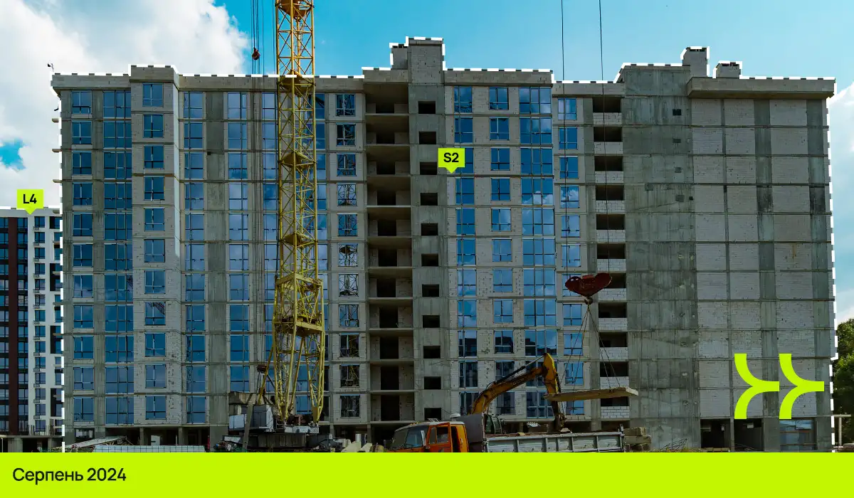 Динаміка будівництва житлового району «Manhattan UP»: березень – серпень 2024 🏗