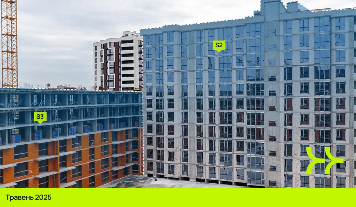 Динаміка будівництва ЖК Manhattan UP: січень – травень 2025