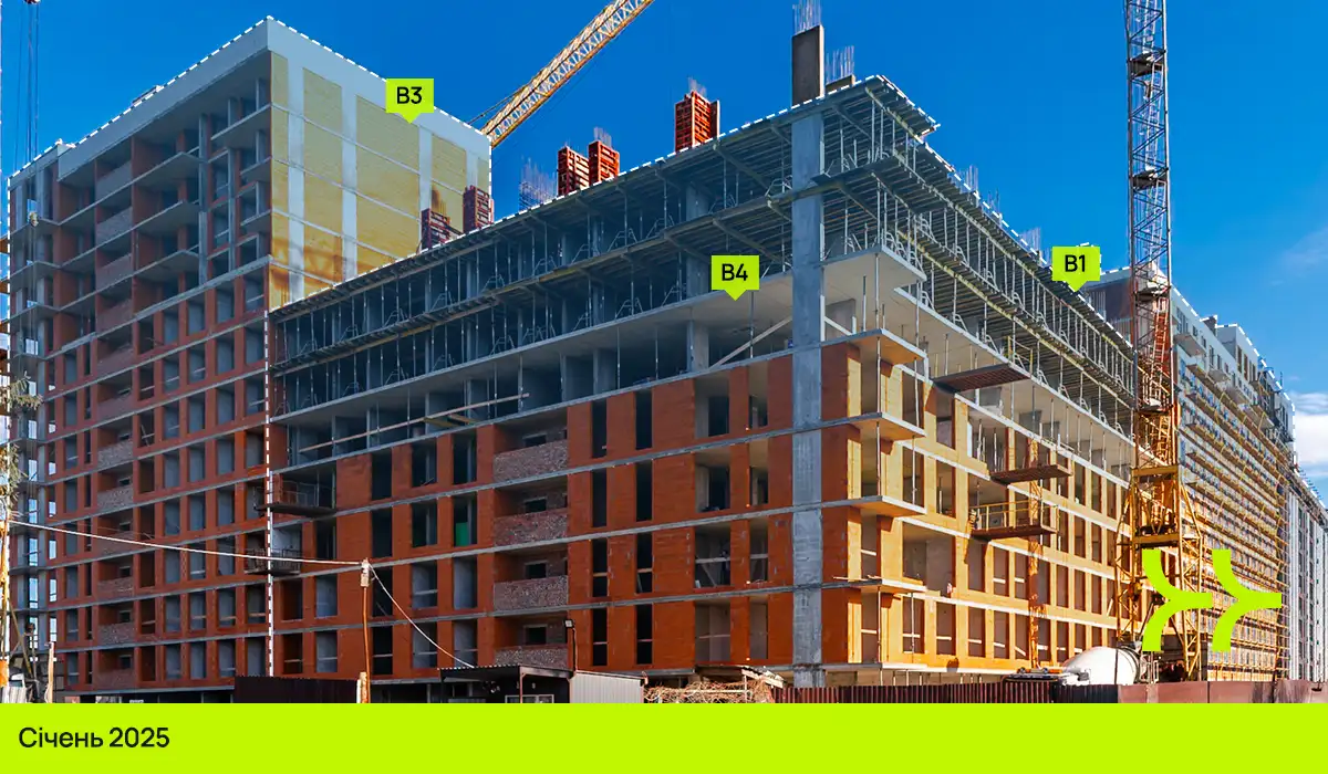 Динаміка будівництва ЖК Manhattan UP: січень – травень 2025
