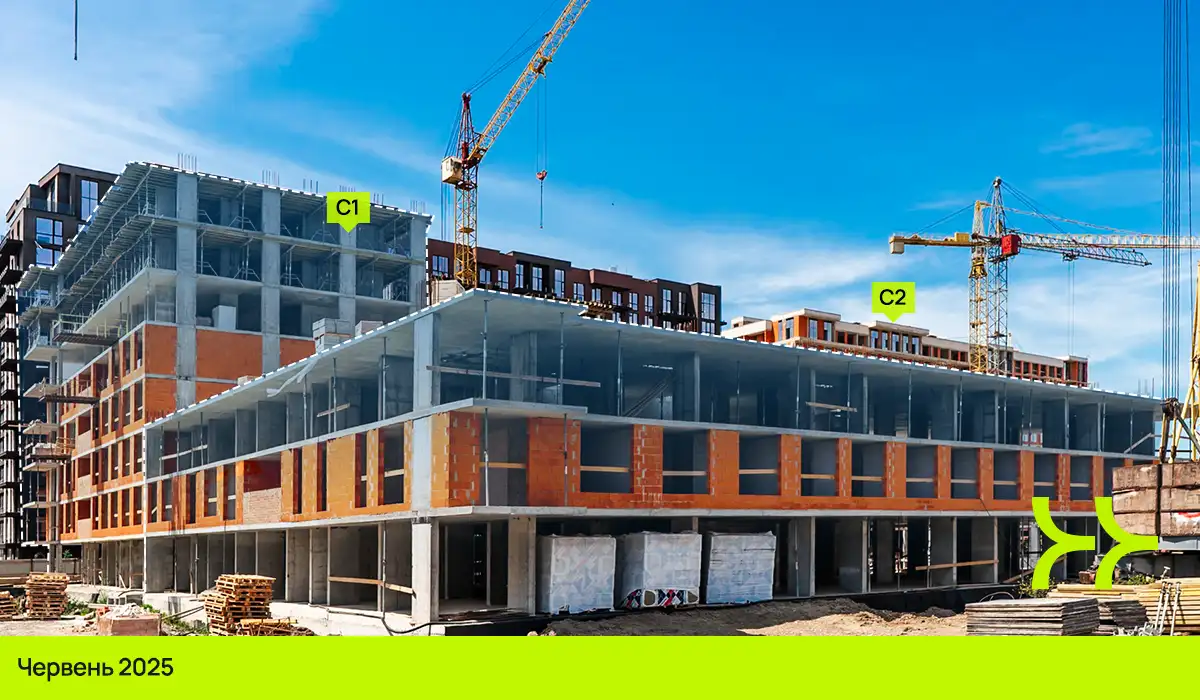 Динаміка будівництва ЖК Manhattan UP: червень 2025 – жовтень 2025